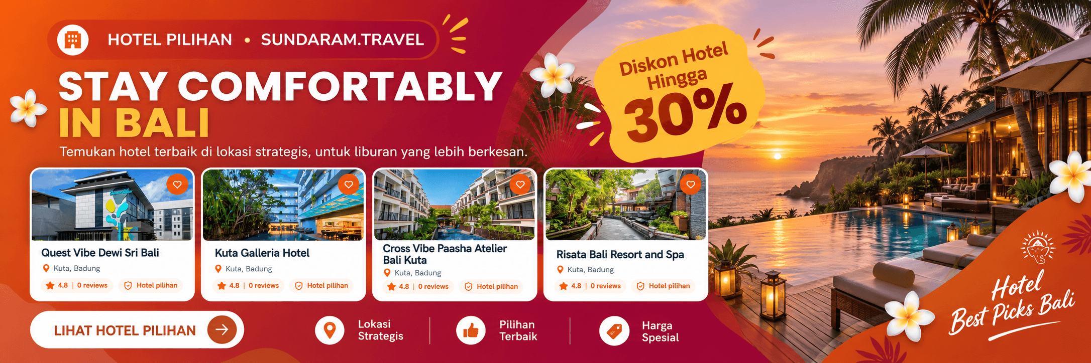 Promo pengalaman wisata Bali Sundaram Travel