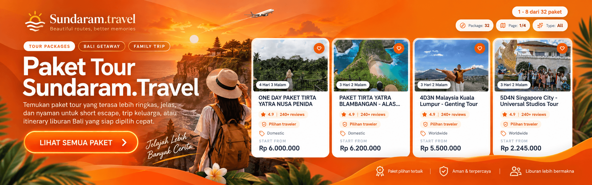 Promo paket tour Sundaram Travel